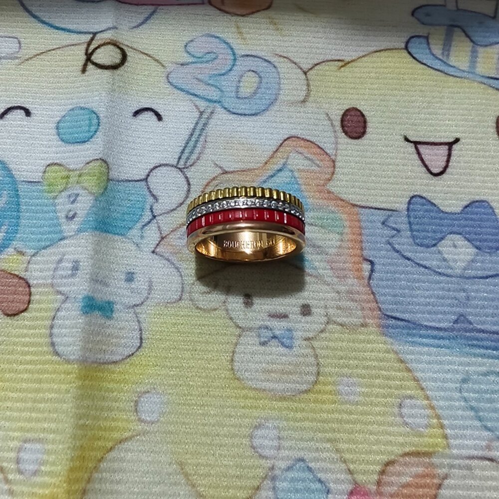 Boucheron Four-Band Red Ring - Picture 3 of 7